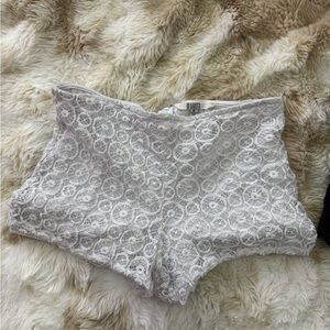 BB Dakota Ivory Lace Shorts